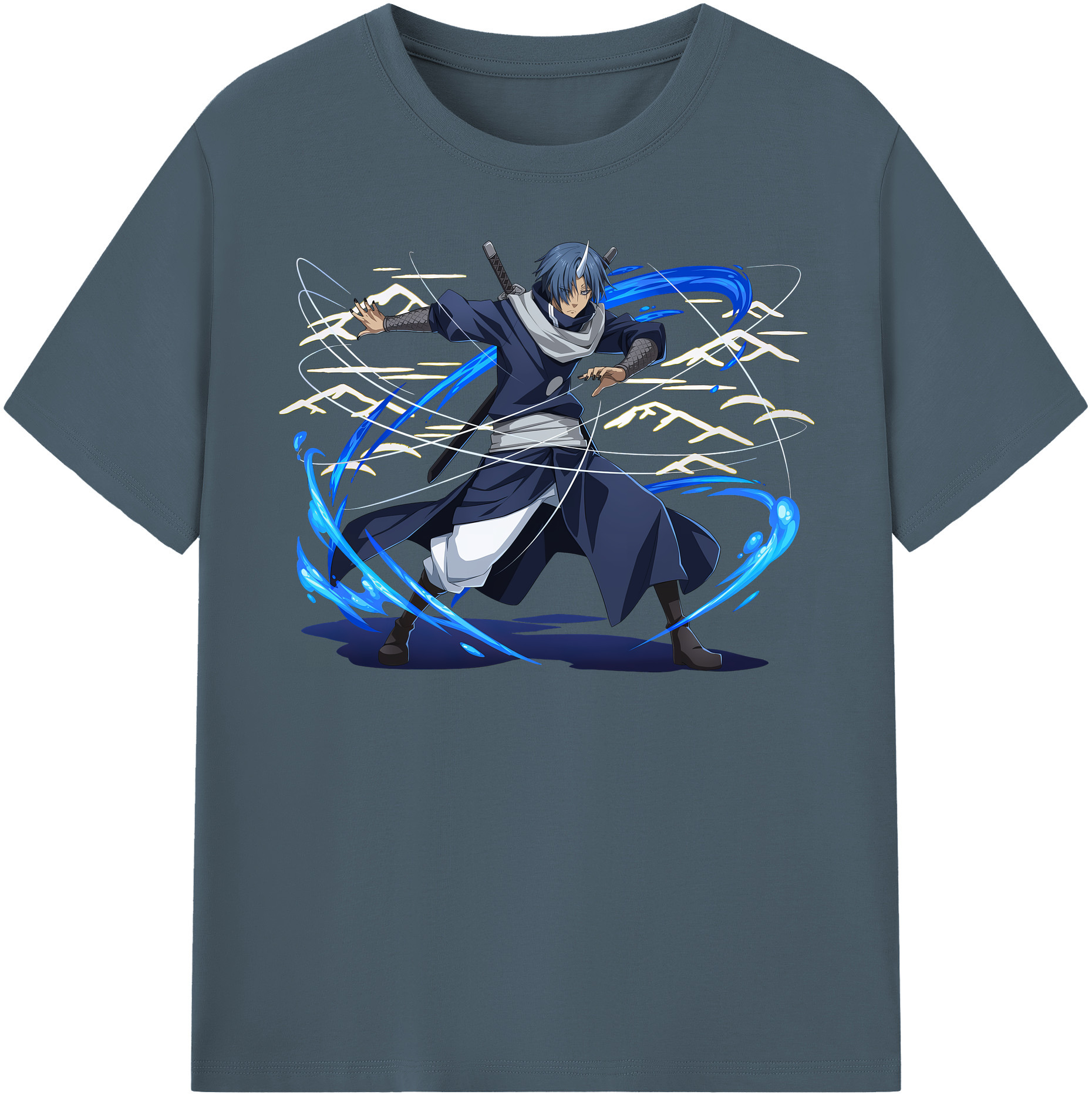 （画像用） 転スラ Regarding Reincarnated to Slime 綿100％半袖Tシャツ（フロントプリント）